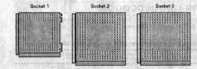 Socket 1,2,3. Для 486-х процессоров